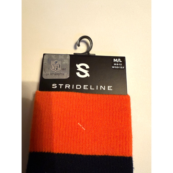 Strideline Chicago Bears Logo NFL Socks M/L Sizes M: 8-12 W: 9.5-13.5 NEW w/Tags - Picture 4 of 4